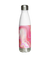 Pink marble Stainless steel water bottle